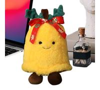 Christmas Stuffed Animals 9.8 Inch Realistic Soft Gingerbread Man Bell | Christmas Plush Doll for Living Room Couch Car Bed Boys Girls Adult
