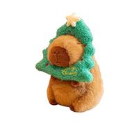 Christmas Stuffed Capibara, Plush Capibara,Cute Christmas Capybara with Plush Headpiece - Festival Stuffed Plush Toy 25cm/9.8 Inch, Funny Plush Animals for Living Room, Came