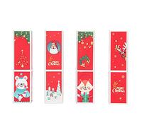 Christmas Style DIY Lipstick Tube Empty Lip Balm Container Tube 4PCS Portable Square Shape Meeting Multiple Lipstick DIY Demands