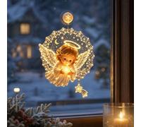 Christmas Suction Cup Window Light, Battery Operated, 18cm (Multicolor C)