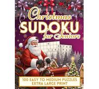 Christmas Sudoku for Seniors: 100 Easy to Medium One-Per-Page Brain Games, Extra-Large Print Holiday Puzzles with a Festive Layout, Progress Tracker & Full Solutions