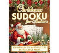 Christmas Sudoku for Seniors: 100 Medium to Hard One-Per-Page Brain Games, Extra-Large Print Holiday Puzzles with a Festive Layout, Progress Tracker & Full Solutions