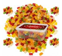 Christmas Sugar Free Teddy Bears - Fruit Flavour Gummy Candy - Healthy Festive - 750g