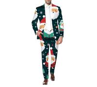 Christmas Suit Mens Socks Multipack Dinner Jacket Eve Scene Suits for Men UK Ugly Fancy Dress Tree Father Outfit Jumpers Blazer Reindeer Party Adults