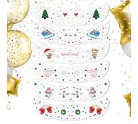 Christmas Summer Root Face Stickers - 6 Pack Cute Freckle Stickers Easy to Apply Body and Face Decoration | Sparkly Freckle for Festivals