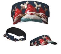 Christmas Sun Visor Hats Women Men Sport Empty Top Baseball Cap Adjustable Sunscreen Visor Cap Black, Black, One Size, Black, One Size