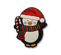 Christmas - Super Chunky Penguin With A Scarf & Santa Hat Croc Charm - Festive