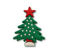 Christmas - Super Cute Christmas Tree With Red Star Croc Charm - Festive Santa