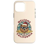 Christmas Surf Bear - Welcome to California Design Case for iPhone 16 Pro Max