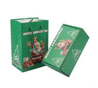 Christmas Surprise Box, Folding Explosion Box for Money - Bouncing Present Box with Red Envelope Style, Surprise Reveal for Christmas(10 green)