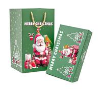 Christmas Surprise Explosion Gift Box, Creativity Folding Bouncing Box, Funny Pop Up Cash from Money Case, DIY Novelty Xmas Bouncing Money Boxes,for Christmas Birthday Gifts (25, Green1)