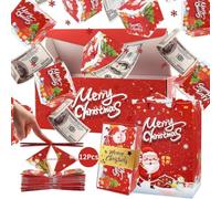 Christmas Surprise Gift Box Explosion for Money, Xmas Folding Bouncing Gift