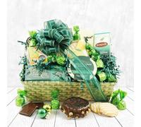Christmas Surprise Gift Hamper | Festive Food Basket with Mince Pies, Christmas Pudding & Award-Winning Biscuits | Reusable Woven Gift Basket
