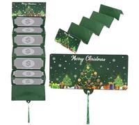 Christmas Surprise Money Holder, Christmas Money Or Gift Card Holder With Envelopes, 10 Slots Surprise Xm-as Gift Card Holders With Tassle For Santa Cash Supplies
