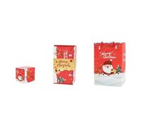 Christmas Surprise Money Pop-up Gift Box Set Money Gift Christmas Mystery Box Surprise Box for Christmas Ten Birthday Family Party Game Anniversary Marriage Proposal Decoration (18 Pieces, Red)