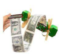 Christmas Surprise Money Pull Pouch, Candy Shaped Christmas Money Gift Boxes, Funny Money Pull Out Gift Box Christmas for Boys Girls Adult Presents Green