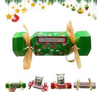 Christmas Surprise Money Pull Pouch, Christmas Money Box for Cash Gift, Xmas Money Pull Out Pouch, DIY Rectangle Christmas Money Pull Pouch Kit, Candy Pull Out Money Pouch,Cash Gift Money Pull Box (B)