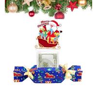Christmas Surprise Money Pull Pouch,Christmas Money Box for Cash Gifts,Candy Shape M oney Holder Gifts Box with Clear Bags,Cute Santa Xmas M oney Holder for Holiday Birthday