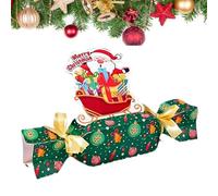 Christmas Surprise Money Pull Pouch,Christmas Money Box for Cash Gifts,Candy Shape M oney Holder Gifts Box with Clear Bags,Cute Santa Xmas M oney Holder for Holiday Birthday