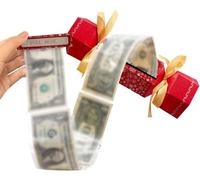 Christmas Surprise Pull Pouch - Candy-Inspired Money Holders for Cash Gifts (#Red)