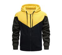 Christmas Sweater Men 1/4 Zip Pullover Mens Golf Long Sleeve t Shirt Mens Multipack Mens Winter Coats with Hood Mens Bomber Jackets Men's Hoodie Plain red Jumper Body Warmer for Men (Yellow, L