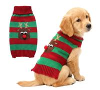 Christmas Sweater Small Dog - Cute Red Soft Puppy Clothes - Christmas Clothes for Animals, Parties, Birthday, Home, Bedroom, Outdoor, Park, Garden, Walk, Backyard, Apartment