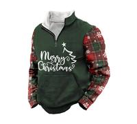 Christmas Sweatshirts for Men, Festive Holiday Pullovers with Merry Christmas Prints, Cozy Winter Tops (UK, Alpha, XL, Regular, Regular, Christmas 10)