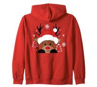 Christmas - Sweet Reindeer Zip Hoodie