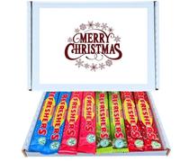 Christmas Sweet Treat Box | Refreshers Chew Bars Mixed Flavours 24 Pack Box of Classic Retro Sweets Includes Cherry Cola, Sour Apple, Original Lemon & Strawberry