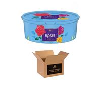 Christmas Sweet Treats Assortment Tub - Sweets Box with Love Hearts, Refreshers, Drumsticks for Kids & Adults 600g (Pack 1, Roses-600g)