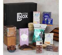 Christmas Sweet Treats Gift Hamper | 9 Items - Chocolates, Biscuits, Tea & Snacks | Food Hampers for Men & Women | Christmas Snacks Box | Gift Hampers by FodaBox