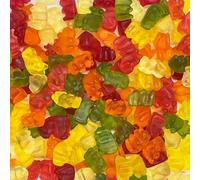 Christmas Sweets 1kg Bag - Strawberry, Watermelon, Apple & More Fruity Flavours - Sweet & Chewy Festive Treats - Choose Your Favourite & Feel the Fizzy Blast - Swt (Happy Bears)