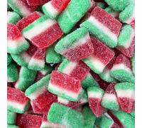 Christmas Sweets 1kg Bag - Strawberry, Watermelon, Apple & More Fruity Flavours - Sweet & Chewy Festive Treats - Choose Your Favourite & Feel the Fizzy Blast - Swt (Watermelon Slices)
