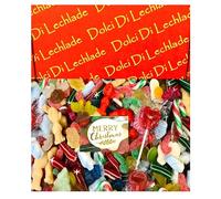 Christmas Sweets Gift Box by Dolci Di Lechlade Letterbox Size or Large 1kg Size Gummy Jelly Secret Santa Stocking Filler Chocolate Candy Canes Advent Sweet Halloween Trick Treat (Large 1kg)