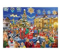 Gibsons Christmas Switch On 1000 Piece Jigsaw Puzzle for Adults | British Festive Lights Tradition Jigsaw | Sustainable Premium 100% Recycled Board | Great Gift | Gibsons Games
