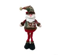 Christmas Table Centrepiece Festive Snowman Reindeer Santa | Figurines Cloth Holiday Decor for Home Party Display White Brown Red 55cm(The Old People)