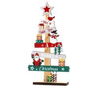 Christmas Table Decorations, Christmas Wooden Table Sign Xmas Tabletop Decorations Gnome Table Sign Centerpiece for Xmas Party Supplies Home Room Decor Y4SDKTBJ (A)