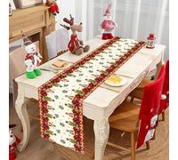 Christmas Table Runner, 13x72 Inch Merry Christmas Nutcracker Soldier Table Decorations Xmas Table Runners, Christmas Table Cloth Cover Line for Indoor Outdoor Winter Holiday Kitchen Dining Home Party