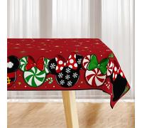 Christmas Tablecloth Rectangle Mouse Table Cover New Year Winter Xmas Table Decor Waterproof Christmas Decorations for Home Party