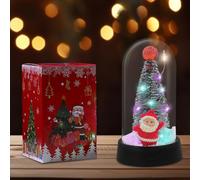 Christmas Tabletop Trees in Dome, Table Top Christmas Tree, Small Xmas Pine Tree, Xmas Gift for Home Bedroom, New Year, Christmas Day, Valentine's Day Gifts