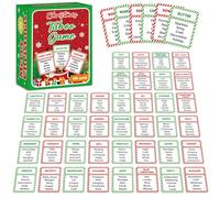 Christmas Taboo Game Cards 108 Cards with Don't Say Forbidden Words Challenge Merry Xmas Holiday Party Games for Game Night Families Classrooms Office Groups Stocking Stuffer Custom Blank Card