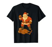 Christmas Takes Over Boxing Santa K.O. Thanksgiving Holiday T-Shirt