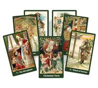 Christmas Tarot Deck | Vintage Santa-Themed Tarot Cards | 78-Card Holiday Divination Deck with Nostalgic Art