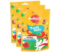 Christmas Tasty Minis 130g x Pack of 3 - Succulent Bitesize Mini Dog Treats Containing Omega 3 and Vitamin E - No Artificial Colours or Flavours