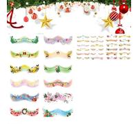 Christmas Tattoos Christmas Temporary Tattoos Enfant Assorted Styles Sticker Reindeer Santa Claus Snowflakes Gentle on the Skin (A 12pcs) (Any 24pcs or more will use fastest delivery)
