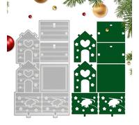 Christmas Tea Light Moulds, Silicone Christmas Candle Holder Moulds, Reusable Maker for Plaster Clay Kitchen Bedroom Study Office Window Living Room Wedding Party Holiday