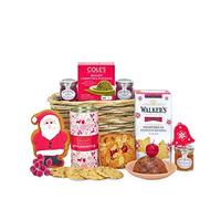 Christmas Tea-time Hamper with Pudding, Biscuits and Cake