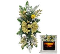 Christmas Teardrop Swag - ABS 60x30cm | Long-term Stairway Swag Trim Attention-Grabbing Xmaas Stair Swage Garland | Festive Decoration For Staircase Mantel Doorway Wall And Holiday Party Display Use