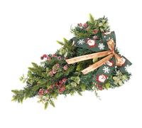 Christmas Teardrop Swag Door Hanging Ornament with Eucalyptus Leaves
