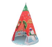 Christmas Tent, Foldable Cloth Kids Play Tent with Window & Mat, Portable Kids Indoor Playhouse for Girls and Boys 41.3x41.3x61in